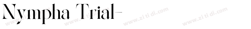 Nympha Trial字体转换